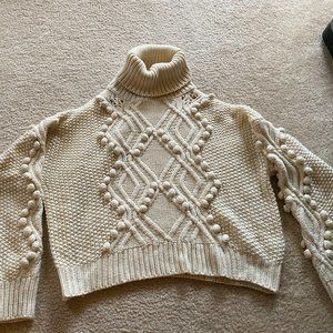 Crop Turtleneck Sweater